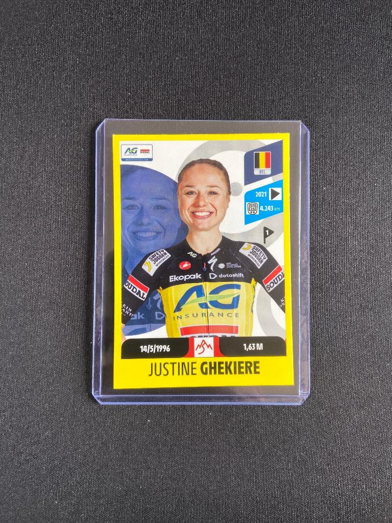 Justine Ghekiere Panini Tour de France 2026 Sticker Femmes, Verzenden, Zo goed als nieuw, Overige sporten, Poster, Plaatje of Sticker