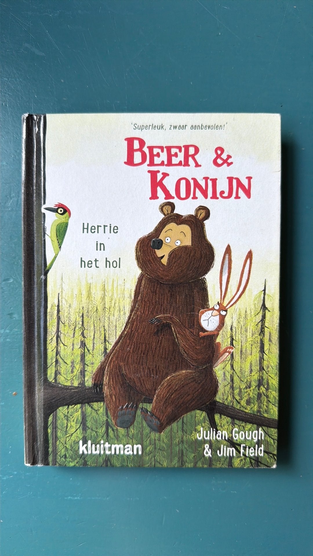 Beer & Konijn -  Herrie in het hol / Julian Gough, Ophalen of Verzenden, Zo goed als nieuw, Julian Gough