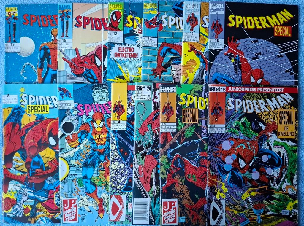 SPIDER-MAN SPECIAL. JUNIOR PRESS. NIEUWSTAAT. 3 EURO P STUK., Meerdere comics, Ophalen of Verzenden, Zo goed als nieuw, Europa
