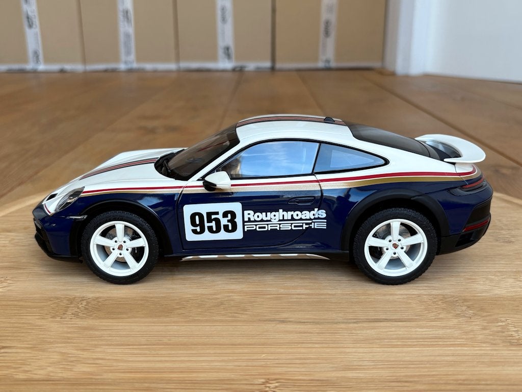 Porsche 911 992 Dakar Roughroads 1:18 Norev nieuwstaat ovp, Ophalen of Verzenden, Nieuw, Auto, Norev