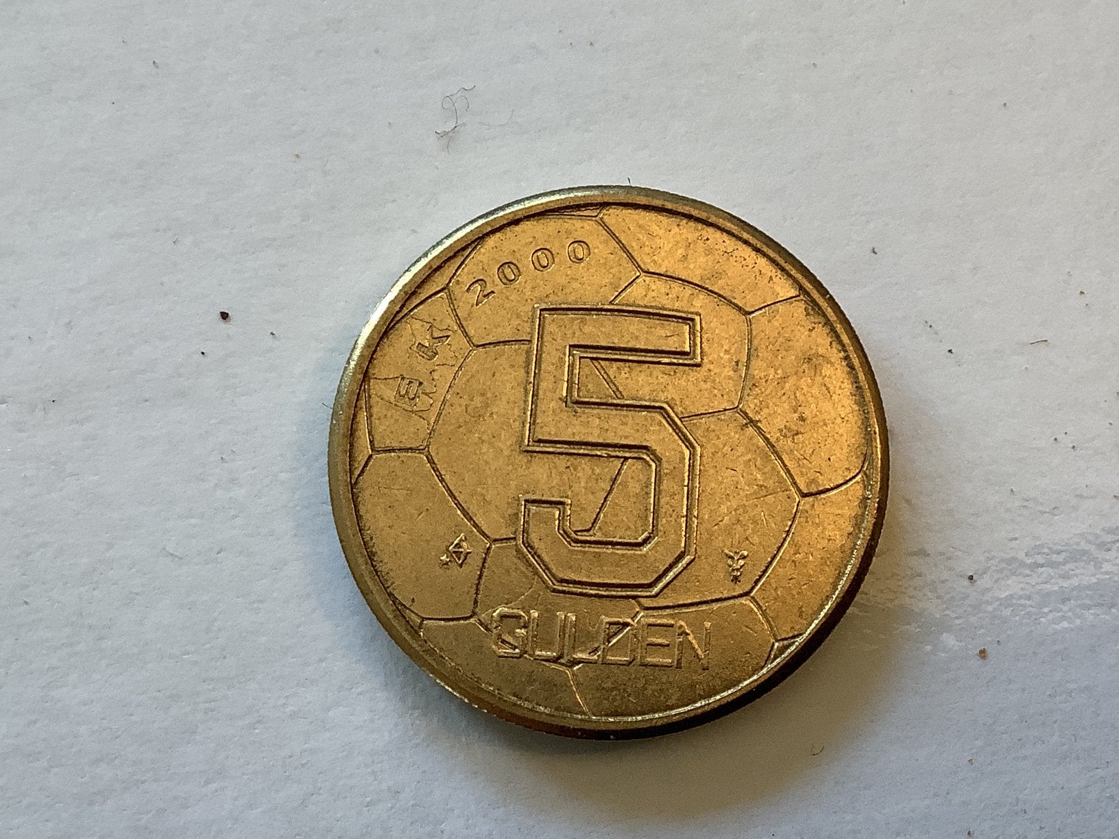 5 gulden munt EK 2000, Ophalen of Verzenden, Koningin Beatrix, 5 gulden