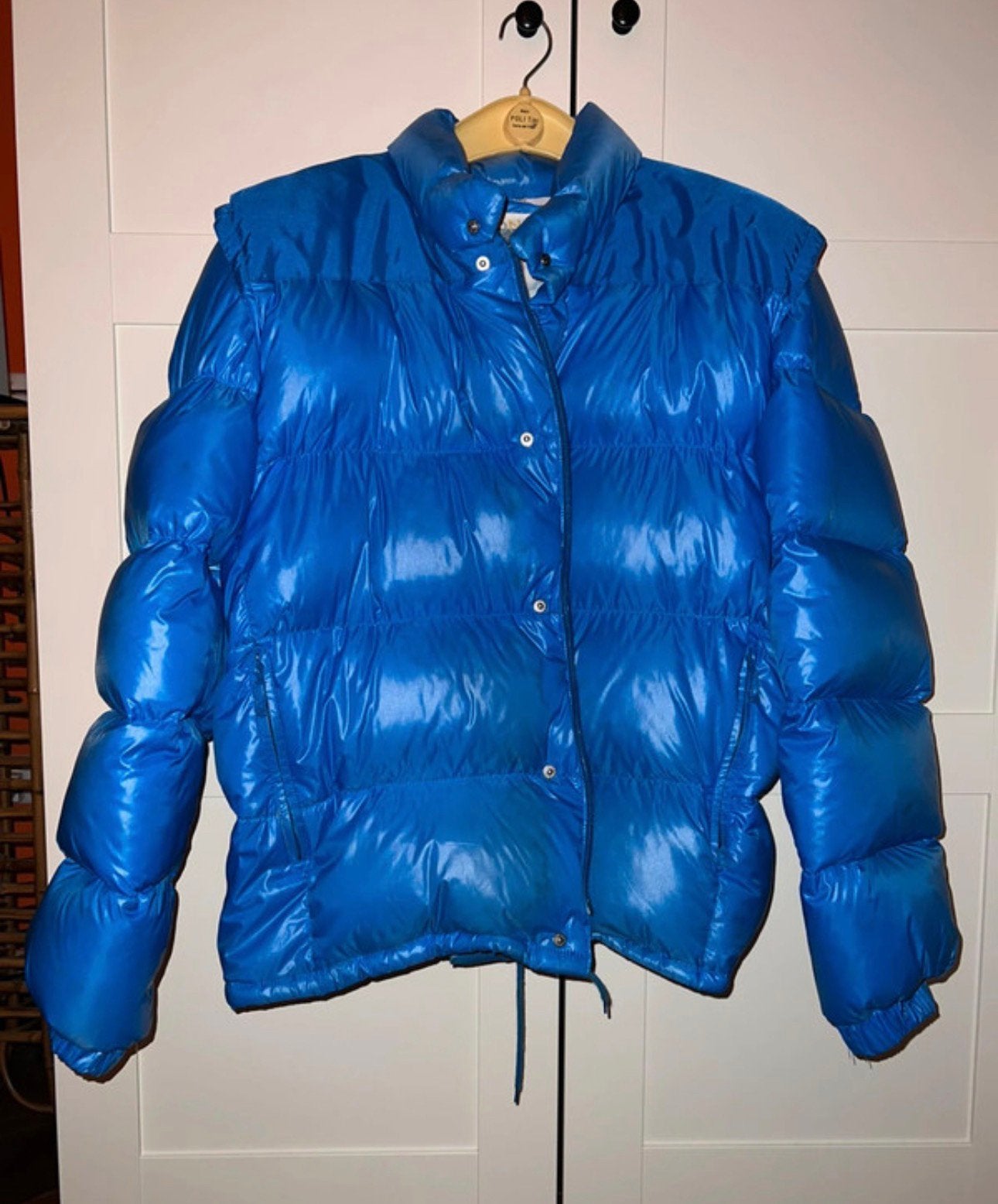 Moncler Vintage 2-in-1 Jas & Bodywarmer Blauw uit 1980-1985, Ophalen, Zo goed als nieuw, Maat 48/50 (M), Blauw