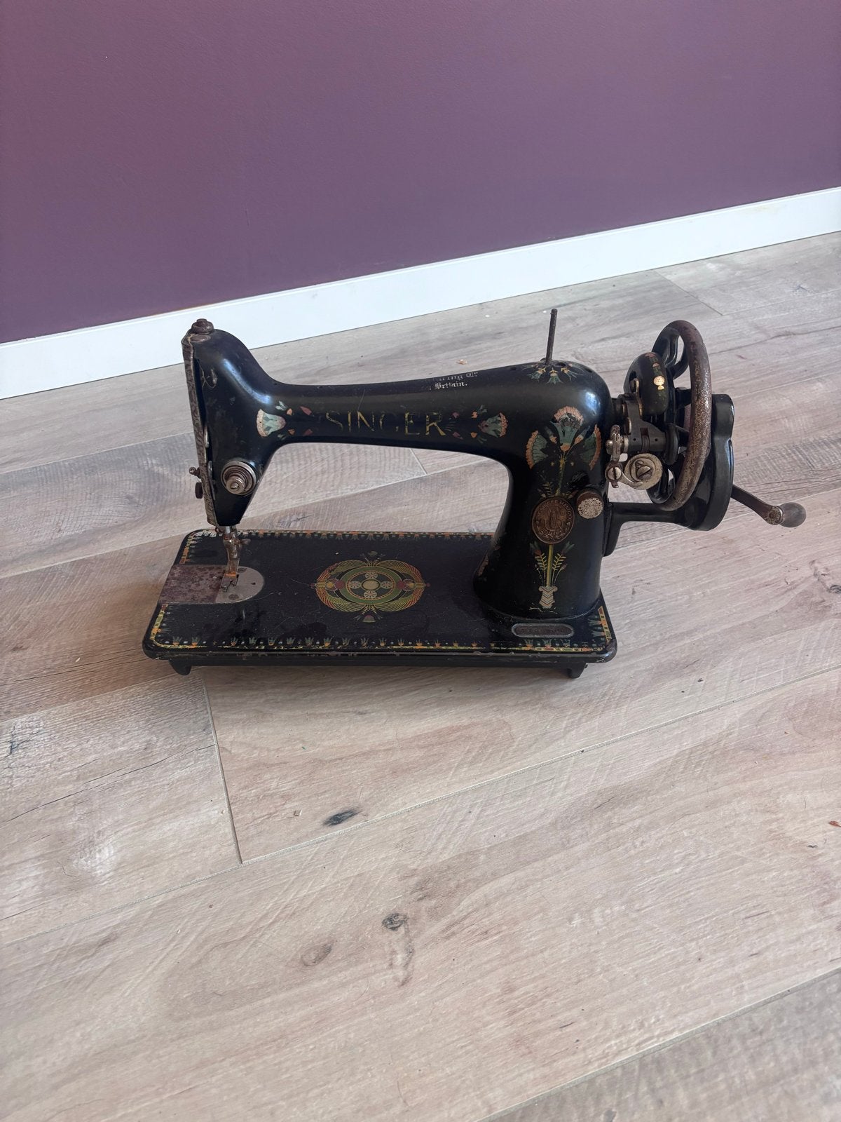 Antieke Singer Naaimachine - Decoratief object, Antiek en Kunst, Antiek | Naaimachines, Ophalen of Verzenden
