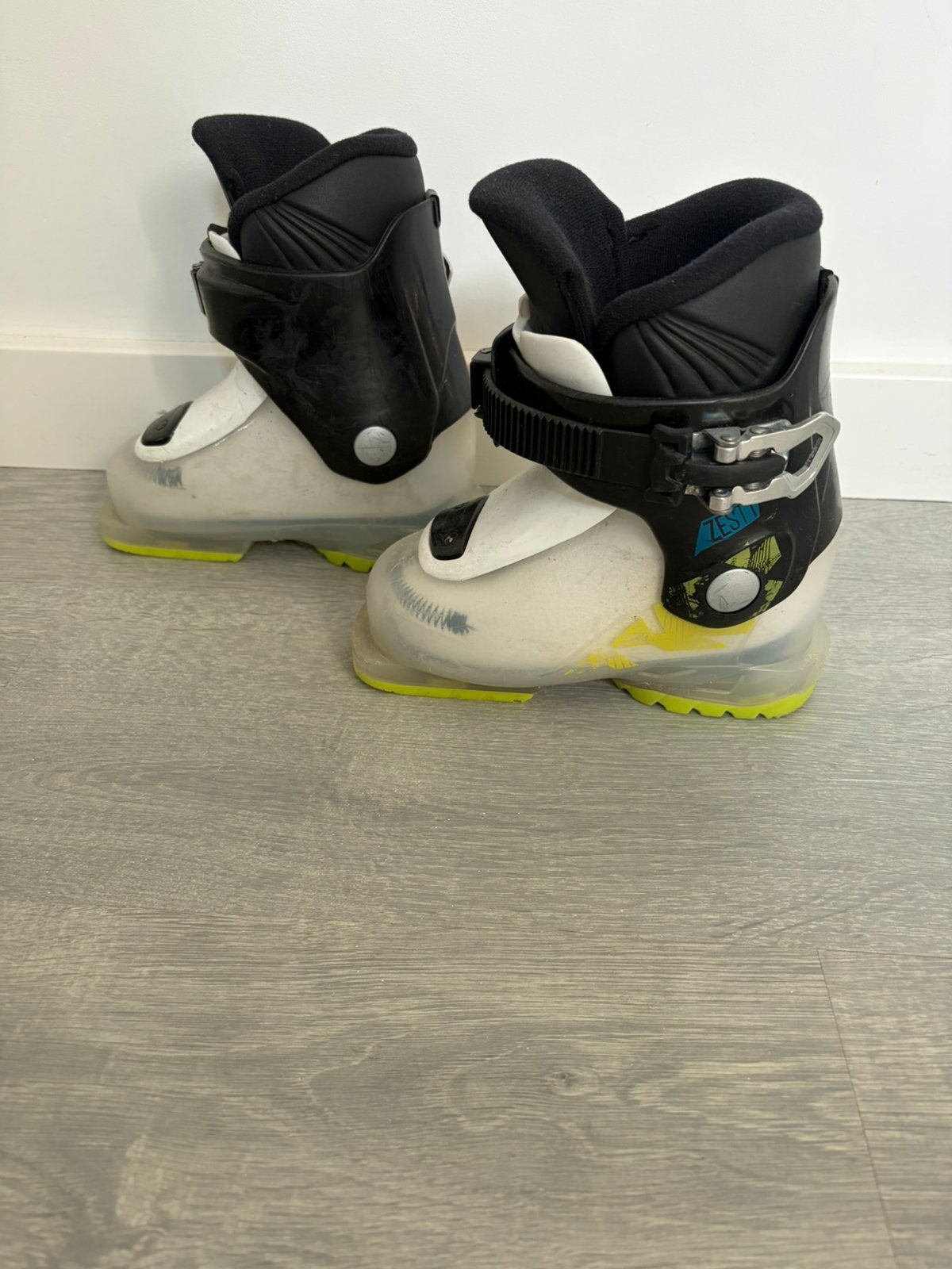 Ski schoenen kindermaat 16,5 / 4-6 jaar, Gebruikt, 100 tot 140 cm, Schoenen, Ophalen