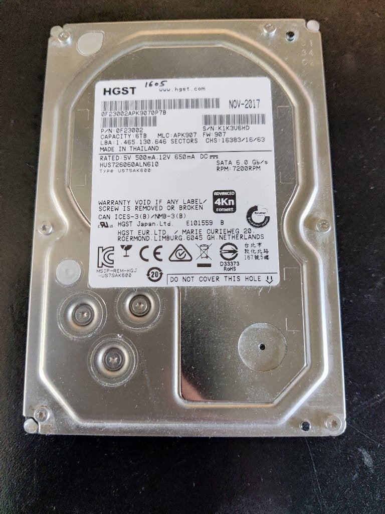 HGST 6TB SATA [HDD-1605] 5-8, Intern, Hitachi, HGST, 6tb, Ophalen of Verzenden