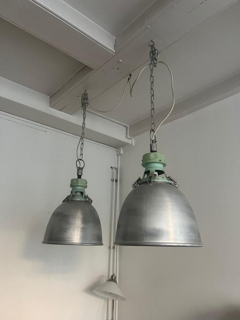 industriële lamp, Huis en Inrichting, Ophalen, 50 tot 75 cm, Zo goed als nieuw, Metaal