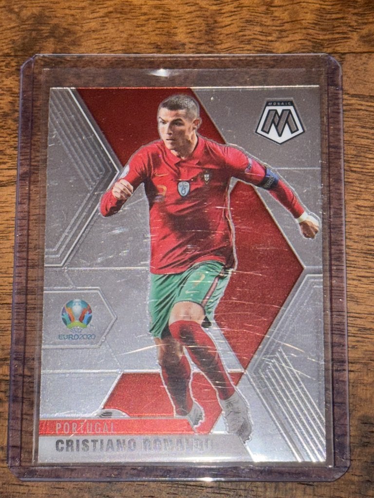 2021 Panini Mosaic UEFA Euro 2020 - Cristiano Ronaldo Silver, Ophalen of Verzenden, Zo goed als nieuw, Plaatje