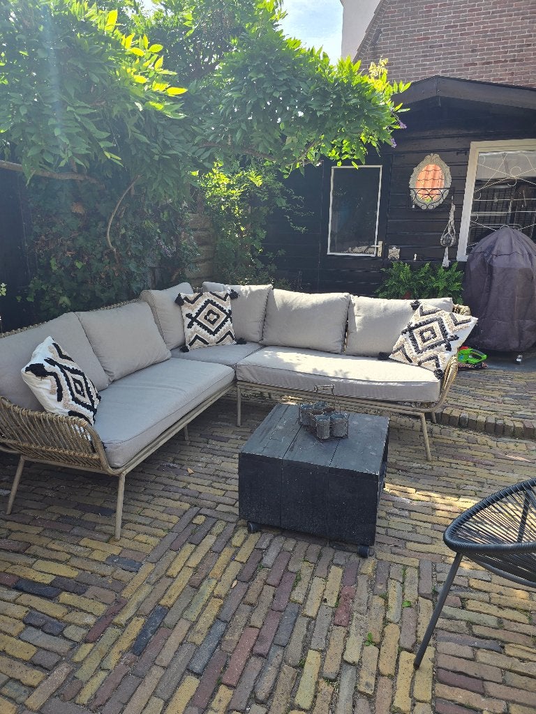Loungebank, Tuin en Terras, Tuinsets en Loungesets, Ophalen, Gebruikt, Wicker, Loungeset