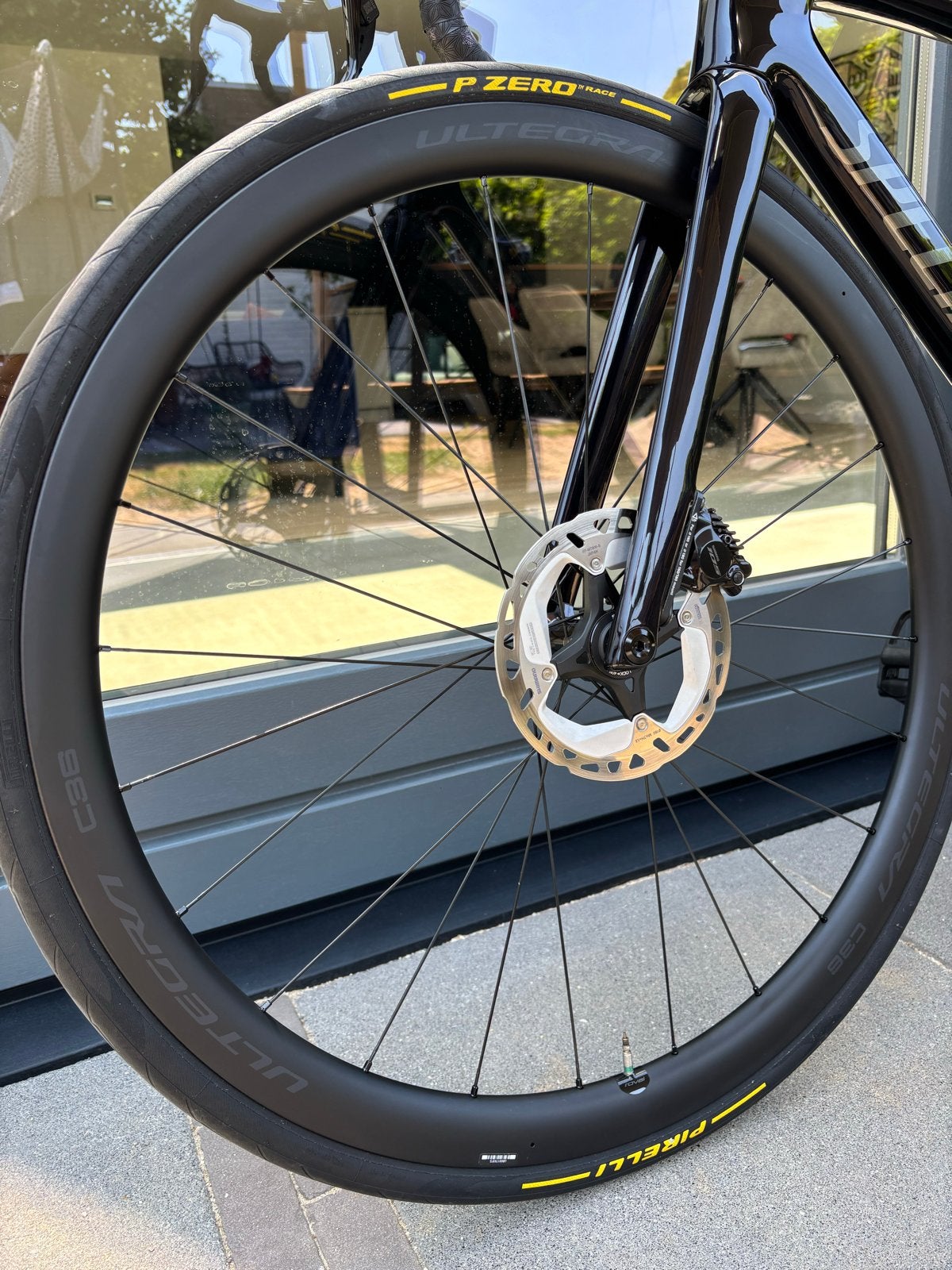 Shimano Ultegra C36 Wielset met banden, Zo goed als nieuw, Racefiets, Carbon, Ophalen