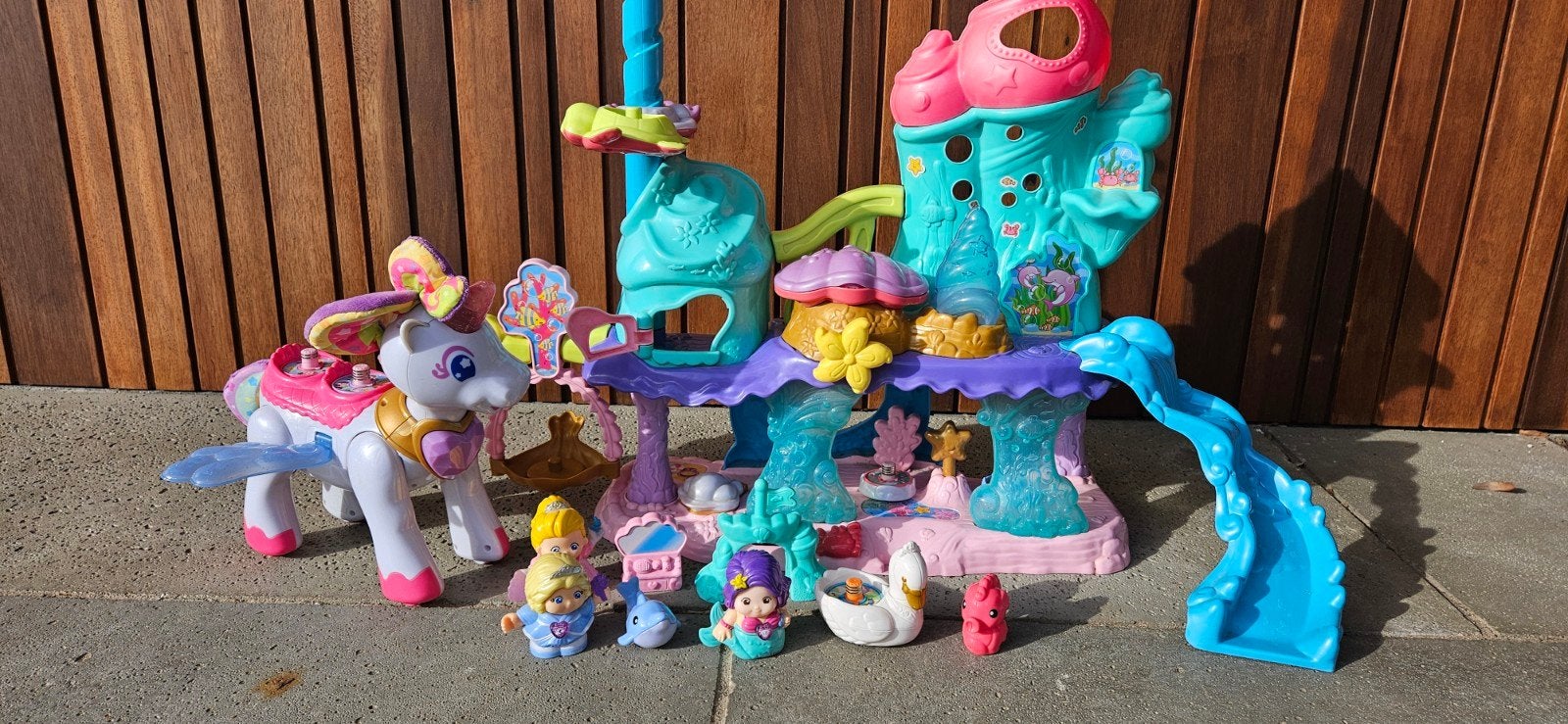 VTech Vrolijke Vriendjes Zeemeermin Kasteel & Eenhoorn, Ophalen of Verzenden, Gebruikt, Overige typen