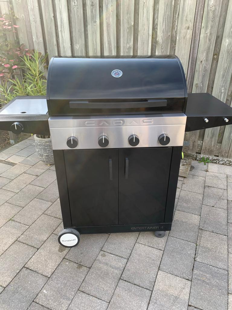 Cadac Entertainer 4 gasbarbecue met hoes, Tuin en Terras, Gasbarbecues, Ophalen, Gebruikt