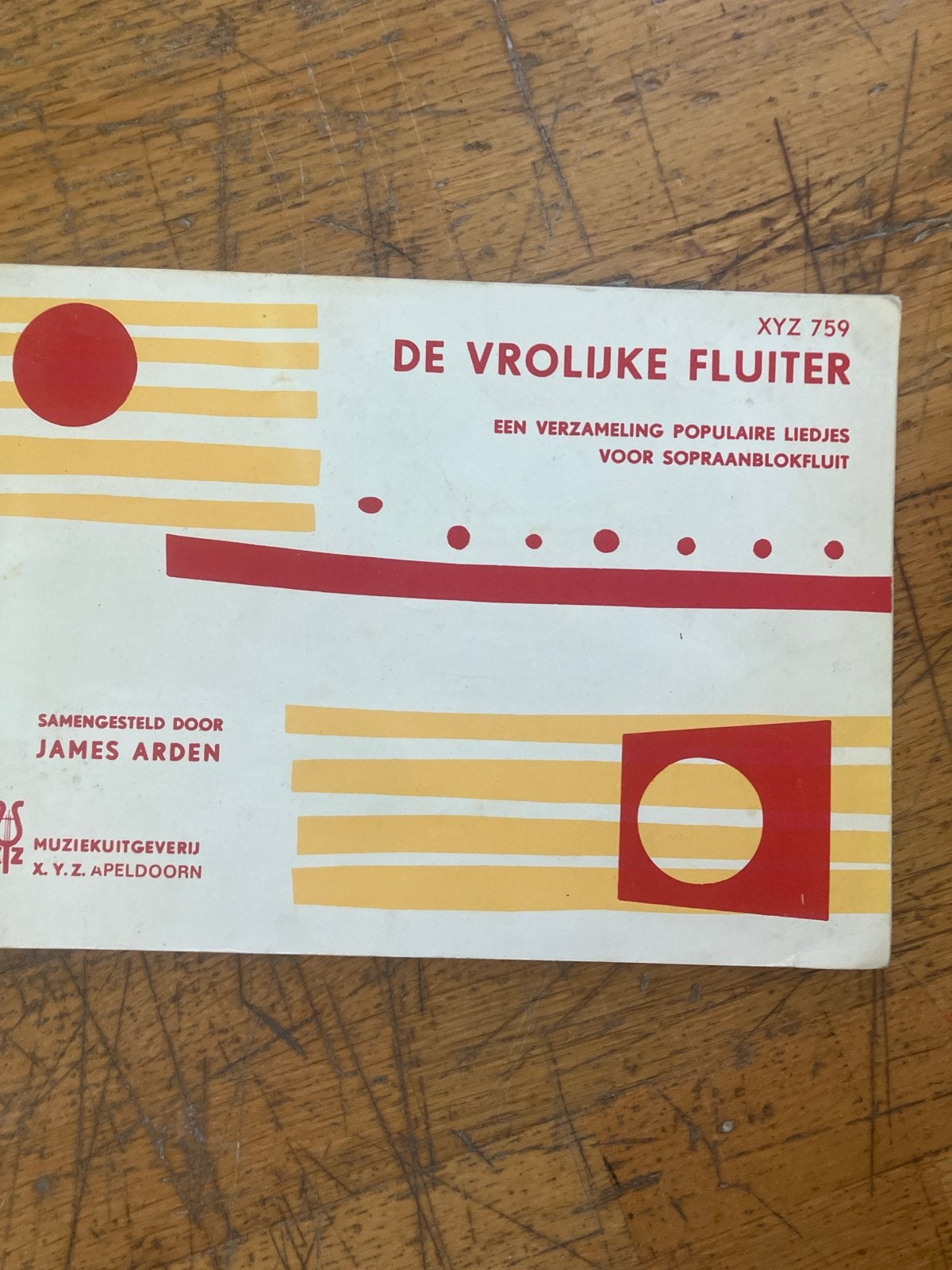 De Vrolijke Fluiter - Populaire Liedjes voor Sopraanblokflui, Gebruikt, Ophalen of Verzenden, Thema, Blokfluit