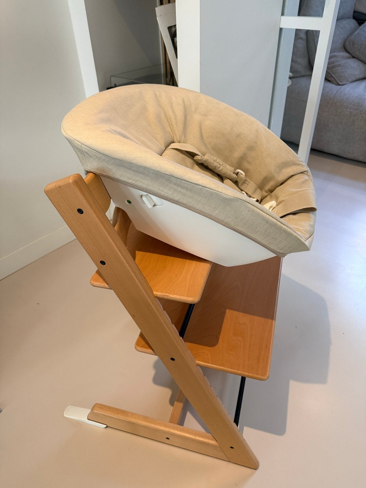Stokke Tripp Trapp Newborn Set met hoes, Ophalen, Zo goed als nieuw, Meegroeistoel, Gordel(s)
