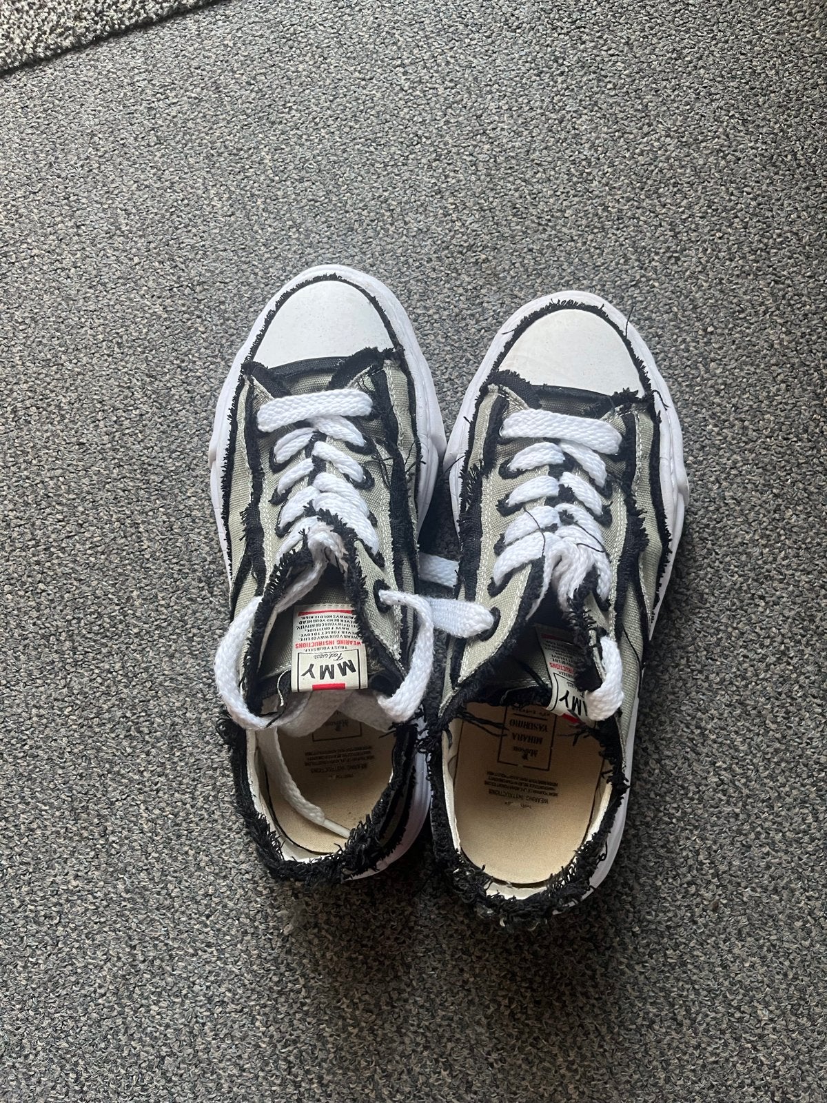 Maison Mihara Yasuhiro Peterson Canvas Sneakers Maat 45, Ophalen of Verzenden, Zo goed als nieuw, Overige kleuren, Sneakers of Gympen