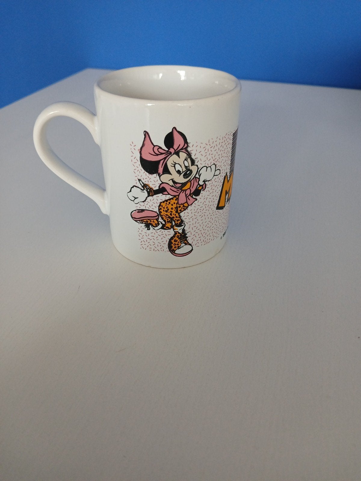 80's beker Minnie Mouse Disney, Ophalen, Mickey Mouse, Gebruikt, Servies