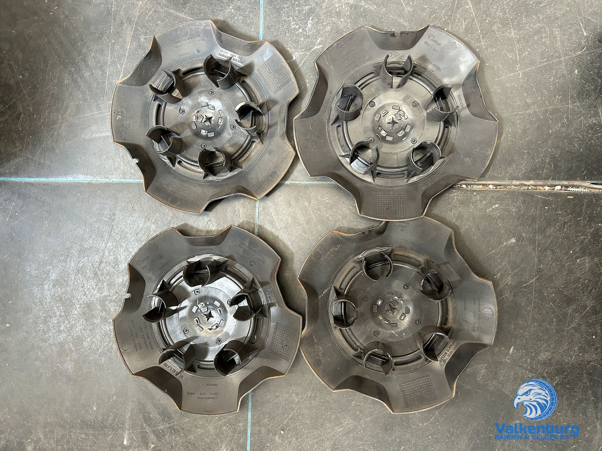 ORIGINELE Opel Vivaro B naafkap naafdop wieldop set zwart ch, Auto diversen, Gebruikt, -, Verzenden, -