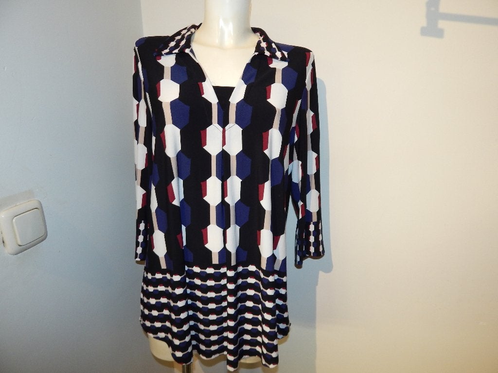 Joseph Ribkoff tuniek stretch stof mooie print kleuren D42