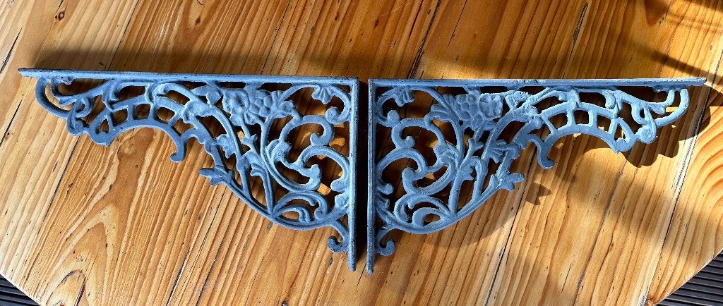 set van twee gietijzeren plankdragers, Ophalen of Verzenden, Nieuw