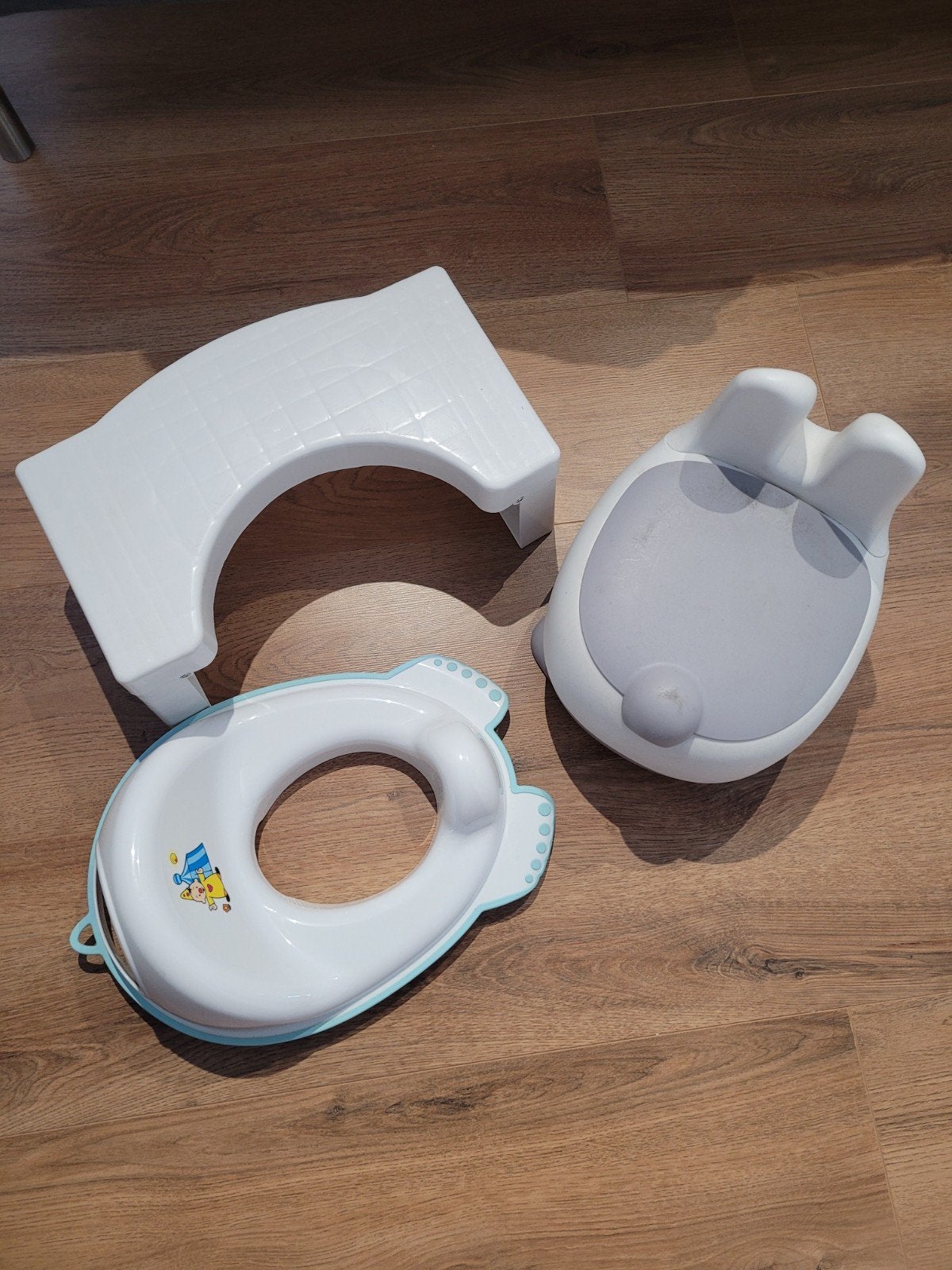 Potje, zitverkleiner en inklapbaar krukje, Ophalen