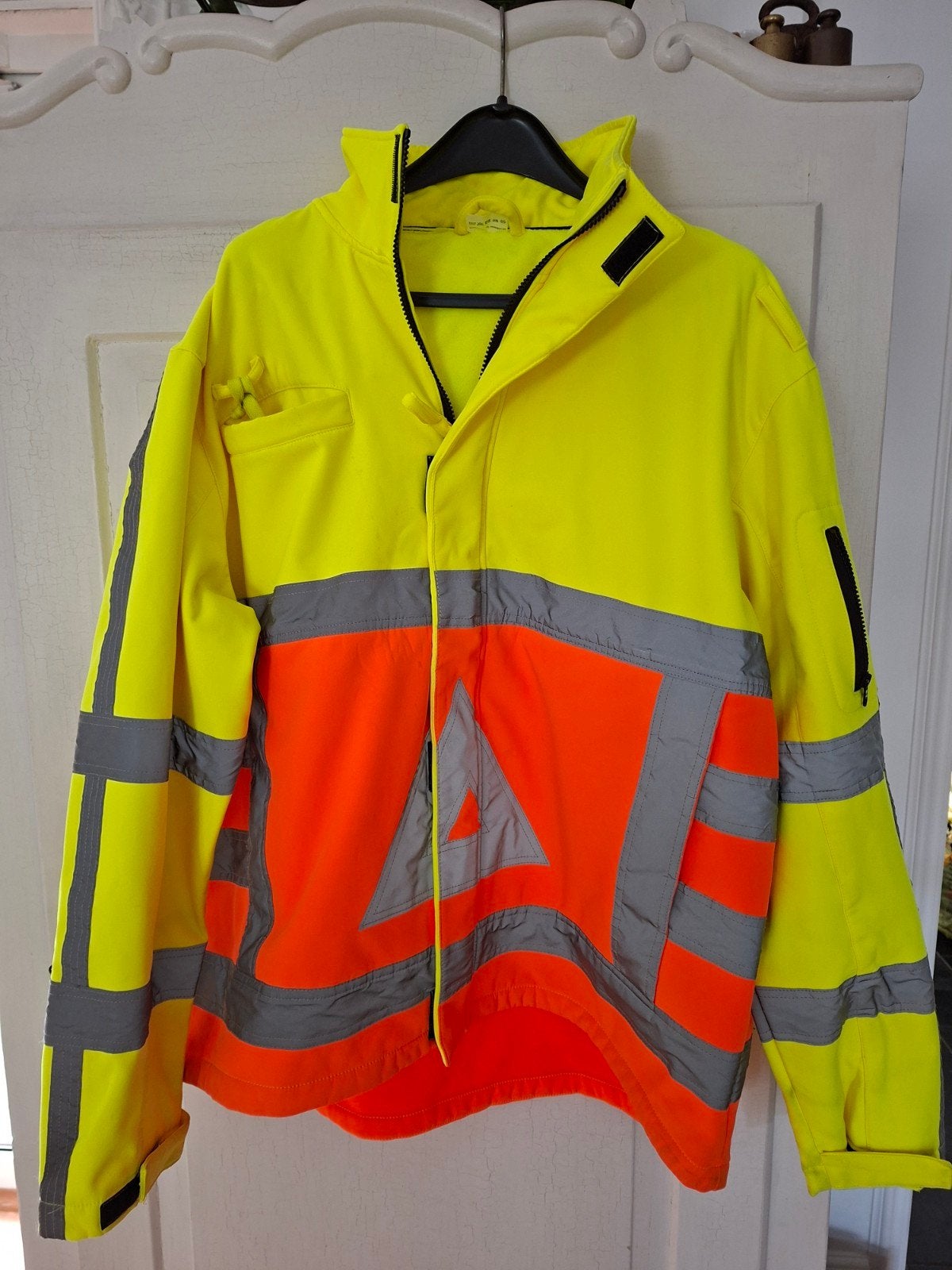 High-visibility werkjas XXXL - Geel/Oranje met reflectie, Ophalen of Verzenden, Zo goed als nieuw, Onbekend