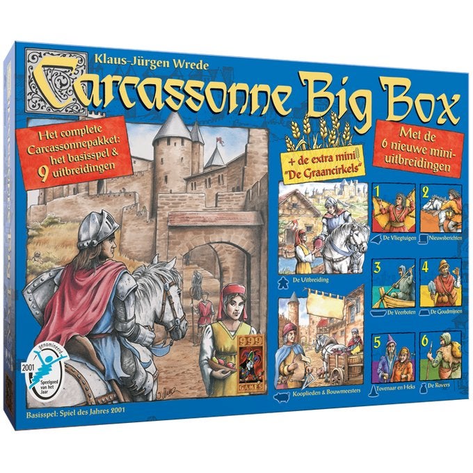 Carcassonne big box 1, nieuwstaat, Hobby en Vrije tijd, Gezelschapsspellen | Bordspellen, Ophalen of Verzenden, Zo goed als nieuw