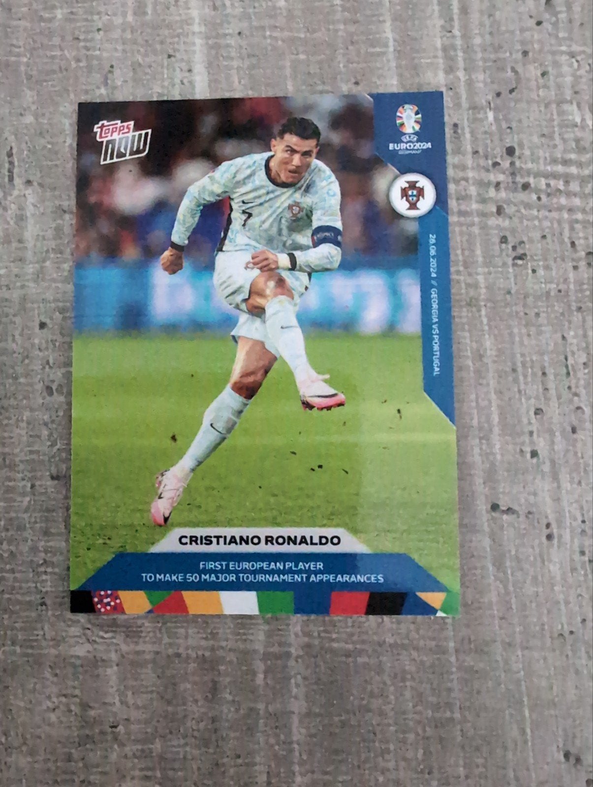 Topps Now Cristiano Ronaldo EURO 2024 Spelerskaart, Verzamelen, Sportartikelen en Voetbal, Ophalen of Verzenden, Nieuw, Buitenlandse clubs