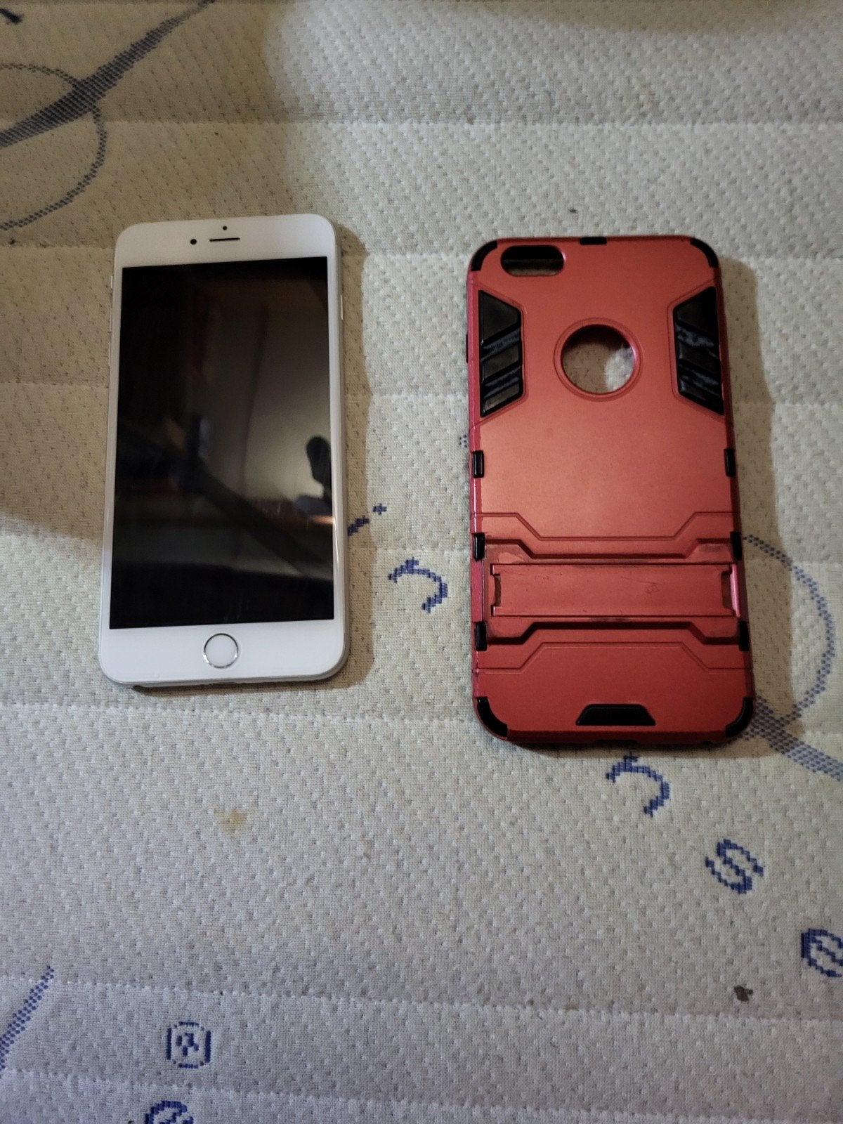 iPhone 6S plus  128gb ninu met rood/zwart hoesje met doosje, Telecommunicatie, Kunststof, Gebruikt, Overige merken, IPhone 6S