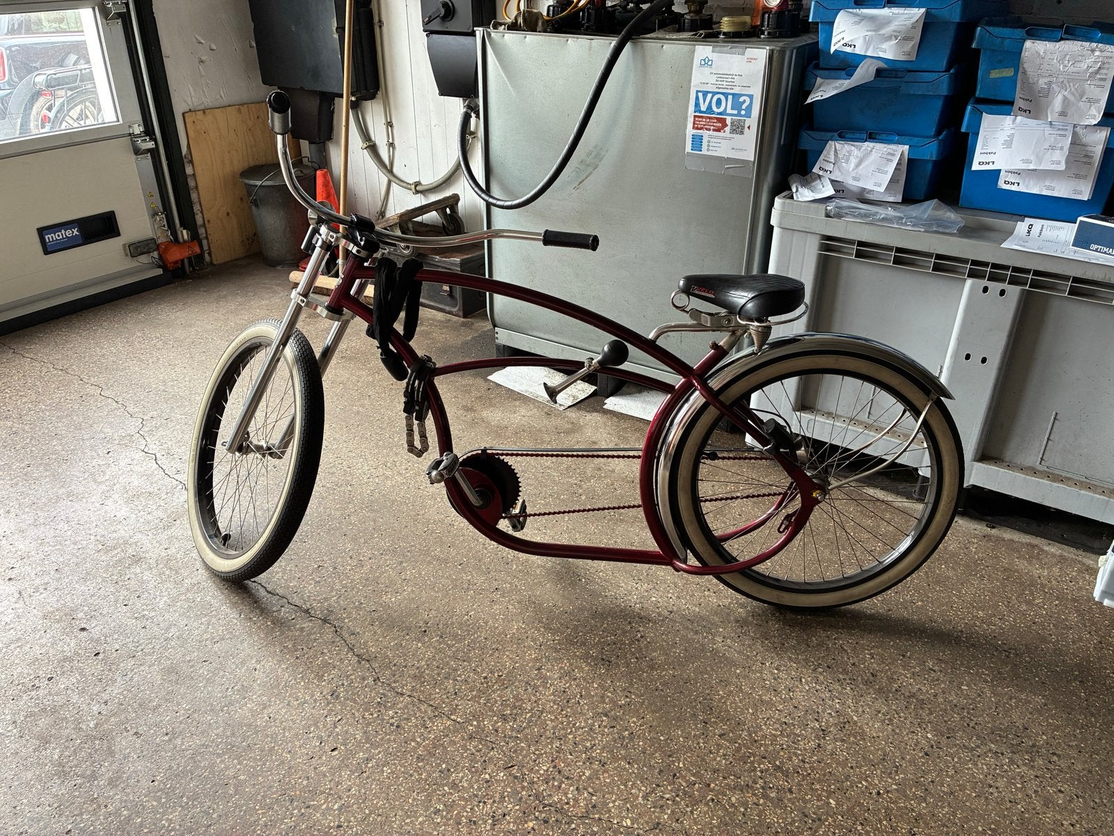 Chopperdome 346 basman, Fietsen en Brommers, Ophalen, Terugtraprem, Gebruikt, Staal