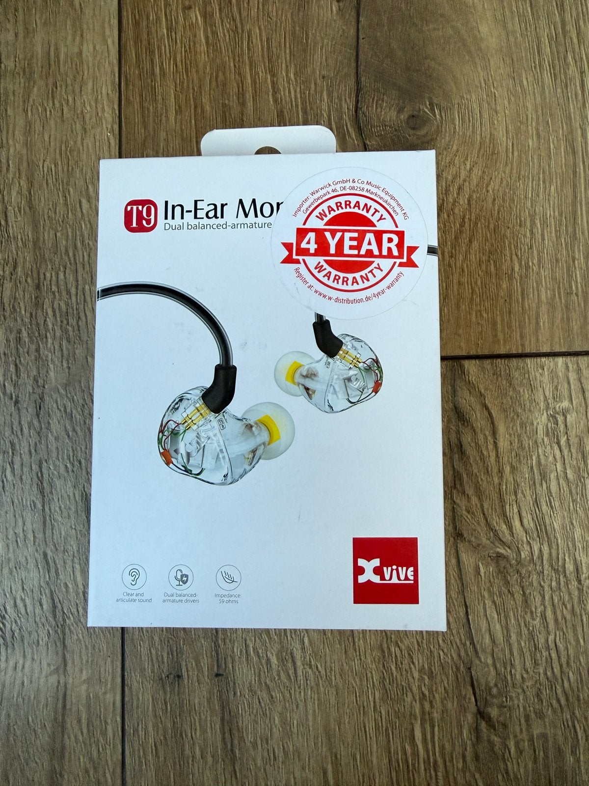 XVIVE T9 In-Ear Monitors met Swissonic Audio 2 Interface, Overige merken, Ophalen of Verzenden, Zo goed als nieuw, Draagtas/etui