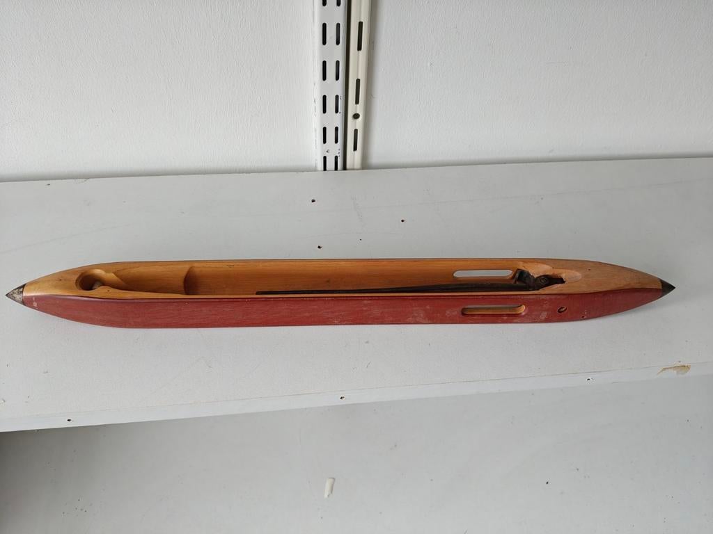 Antieke houten weefspoel - Decoratief object, Ophalen, Gebruikt, Overige typen