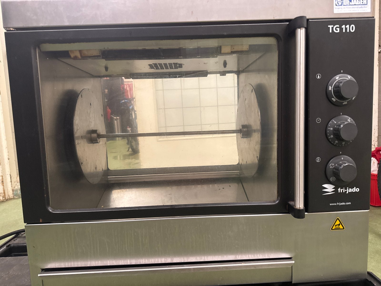Fri-Jado TG 110 Kippengrill met Spiezen en Mandjes, Ophalen, Gebruikt, Fornuis, Frituur en Grillen