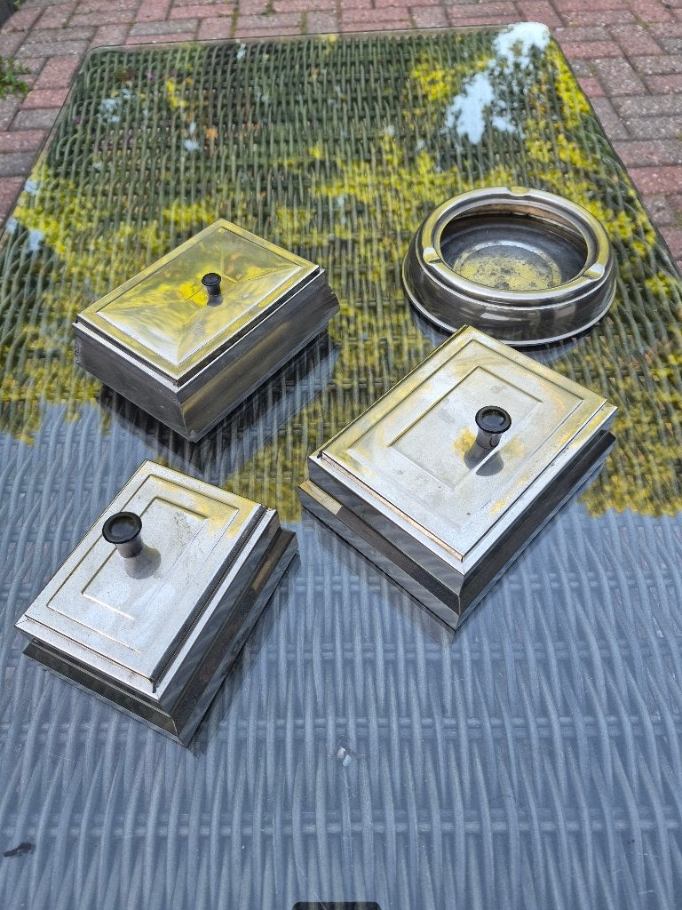 Brocante rookwaren set, Ophalen of Verzenden
