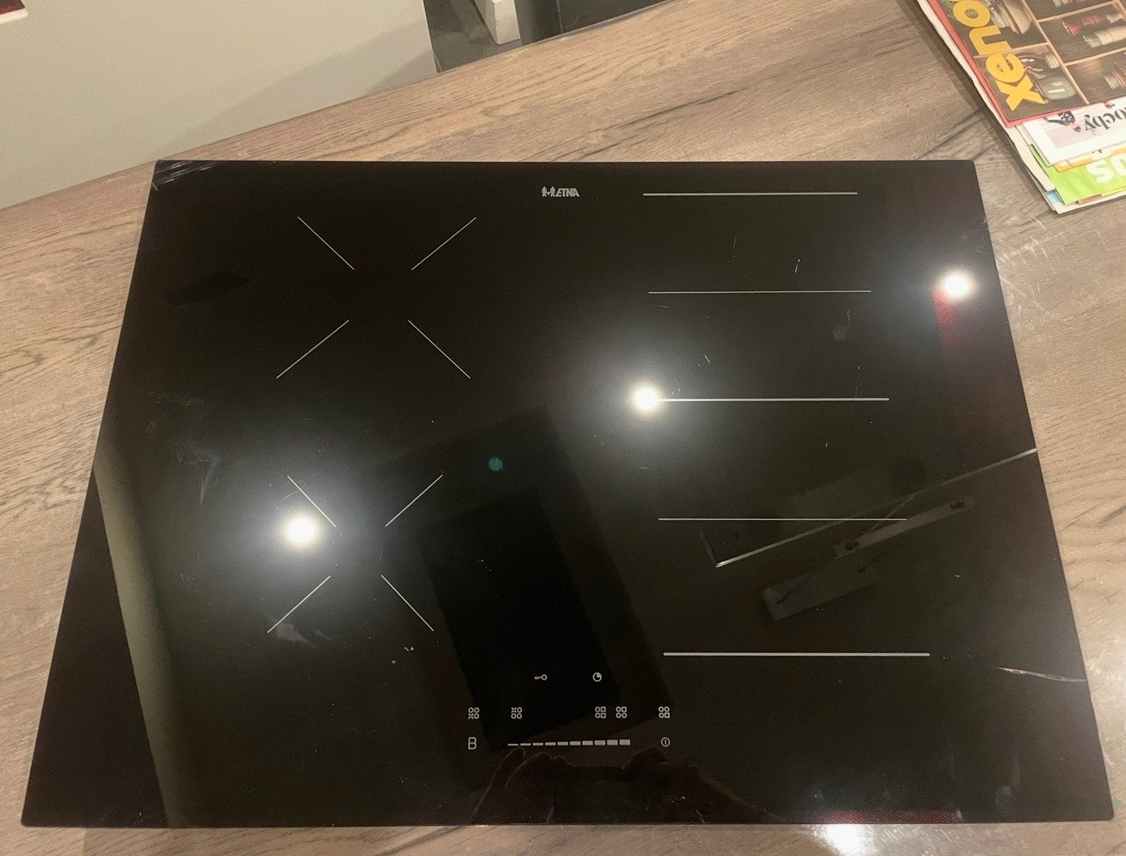 Etna KIF 370 ZT Inductiekookplaat  met cosmetische fout, Nieuw, Inbouw, Inductie, 4 kookzones