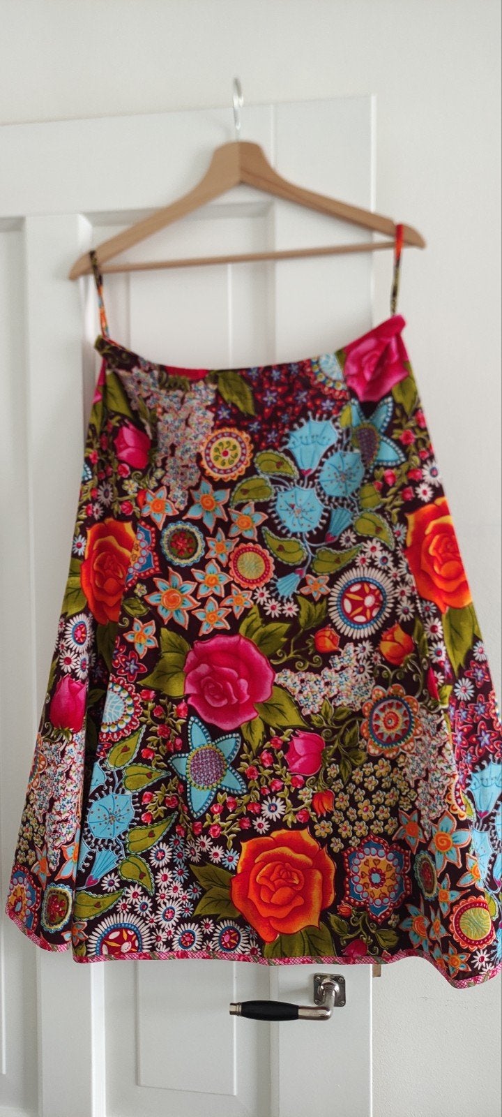 Oillily fluweelachtige rok, onder de knie, maat 40, Oilily, Meerkleurig, Zo goed als nieuw, Onder de knie