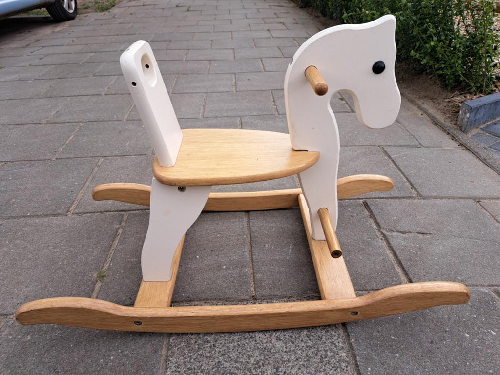 Houten hobbelpaard, Kinderen en Baby's, Speelgoed | Houten speelgoed, Ophalen