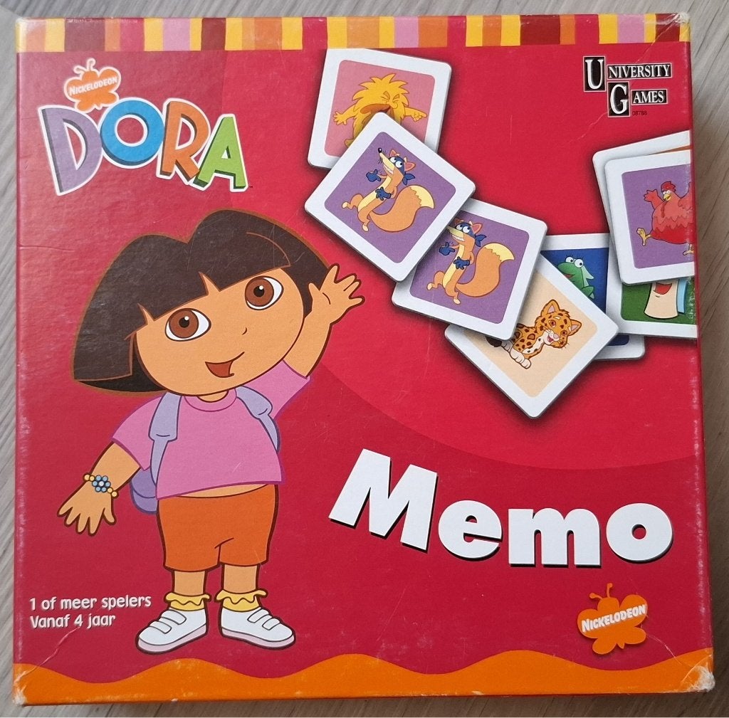 Dora Memo Spel - Leuk geheugenspel voor kinderen, Kinderen en Baby's, Ophalen of Verzenden, Gebruikt, Puzzelen