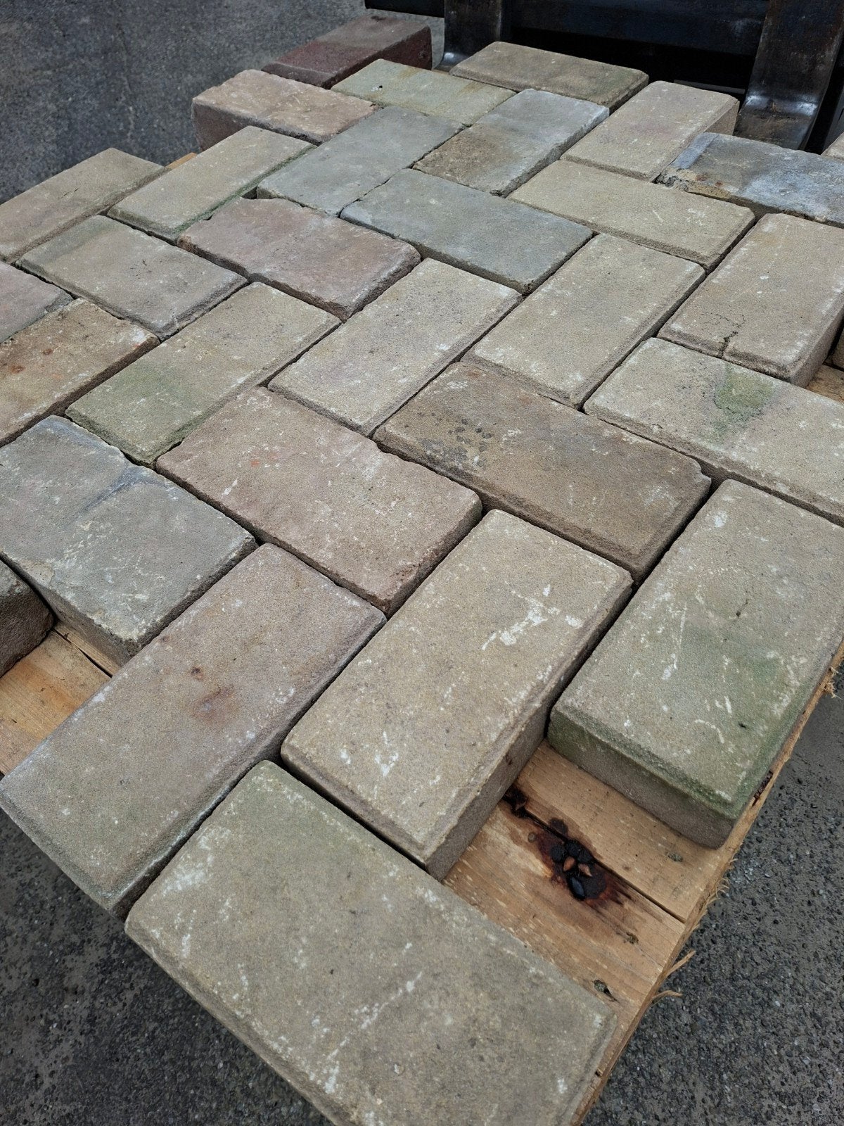 gebakken klinkers mix 65m2 platkei, Tuin en Terras, Ophalen, Gebruikt, Keramiek, Klinkers