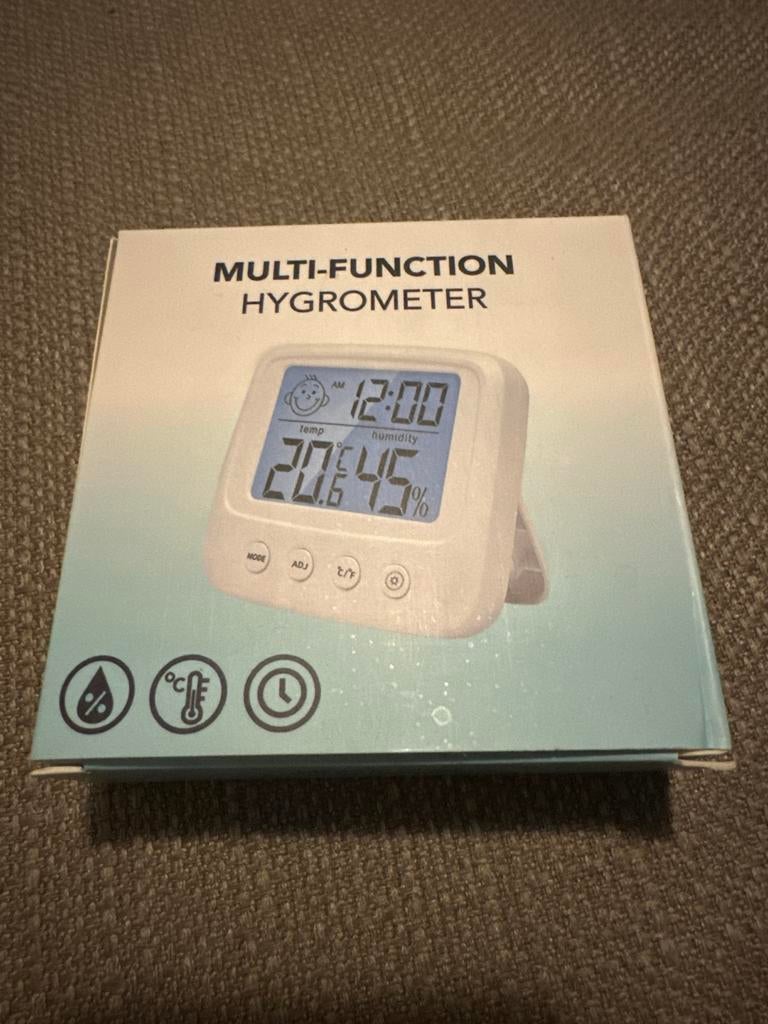 Multifunctionele Hygrometer - Temperatuur en Vochtigheid, Ophalen of Verzenden, Nieuw, Weerstation