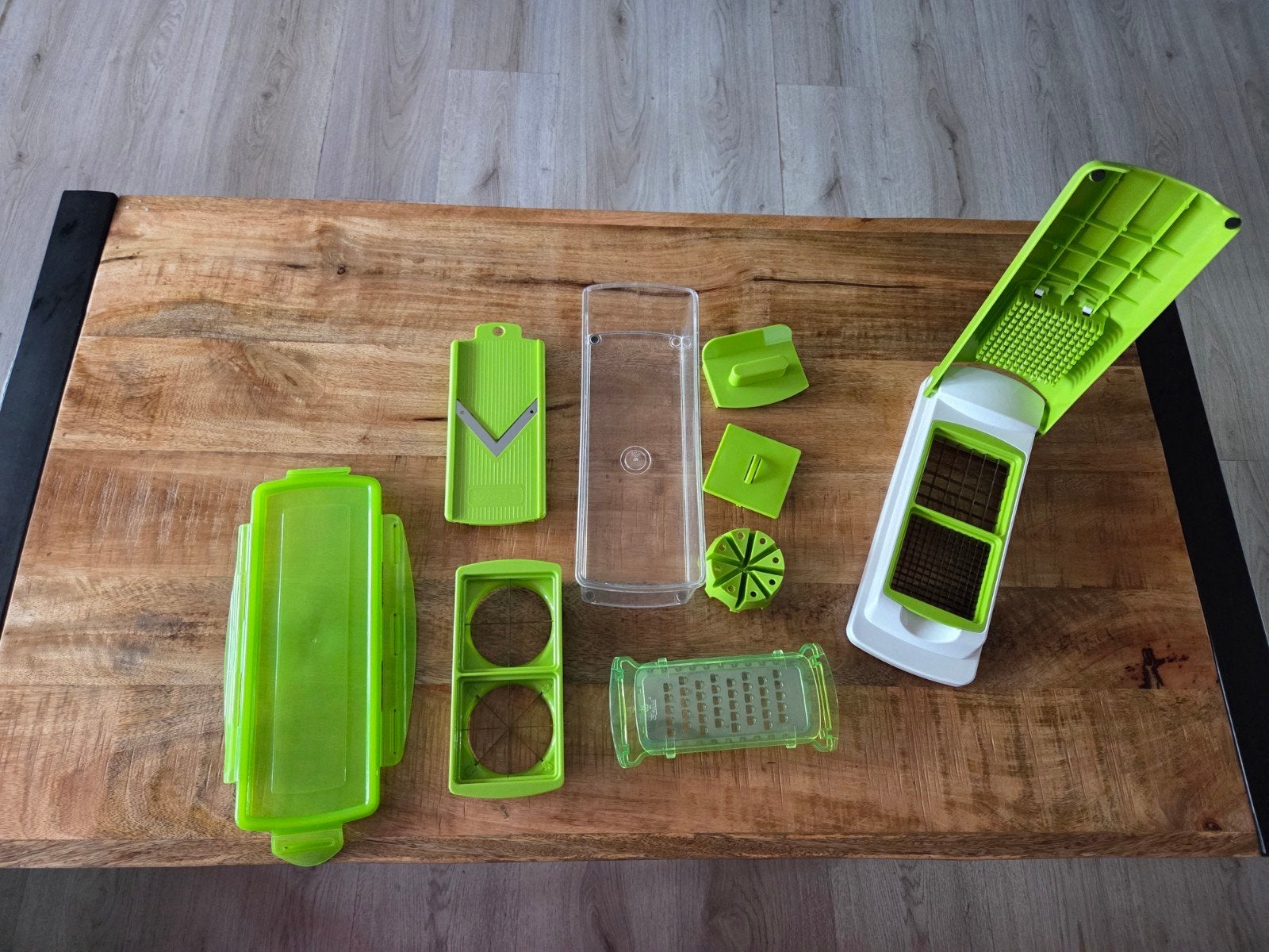 Multifunctioneel snijapparaat, Groen, Kunststof, Ophalen of Verzenden, Zo goed als nieuw
