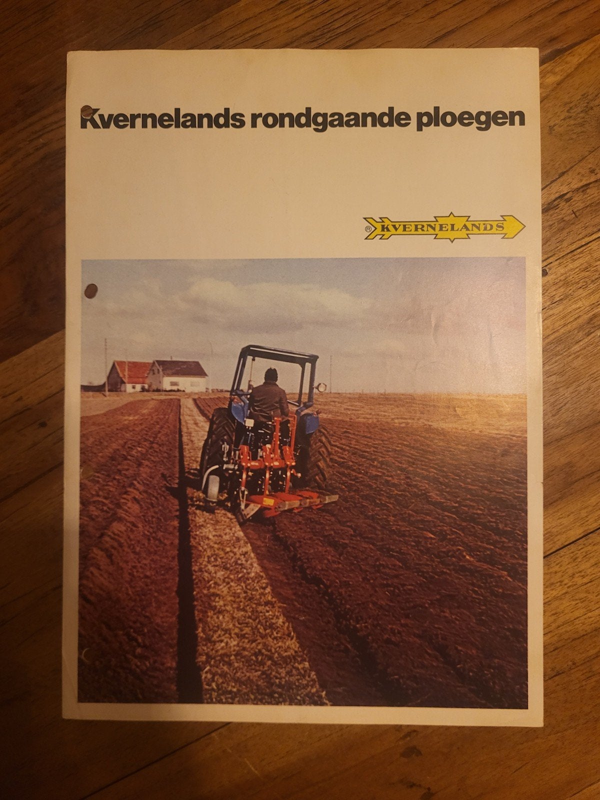 tractor folder Kvernelands rondgaande ploegen, Ophalen of Verzenden