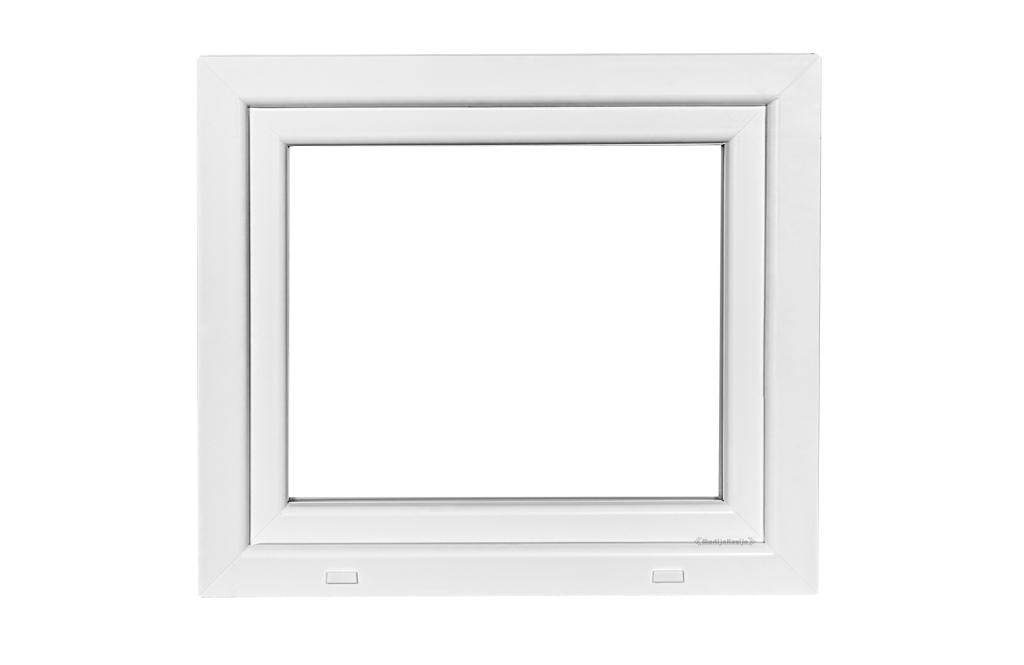 Pvc Draaikiepraam | 80 X 60 Cm | Wit | HR++ |