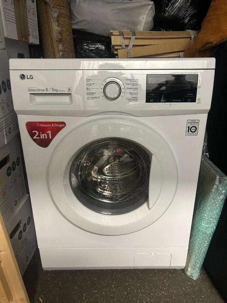 LG GD3M108N3 Was-droogcombinatie 8/5 kg, Witgoed en Apparatuur, Was-droogcombinaties, 6 tot 8 kg, Ophalen, Gebruikt, 85 tot 90 cm