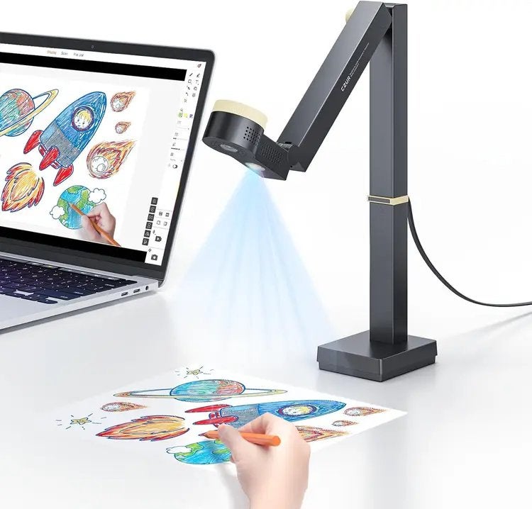 CZUR Fancy S Pro 12MP USB-documentcamera 4K webcam microfoon, Computers en Software, Monitorclip, Nieuw, Ophalen of Verzenden