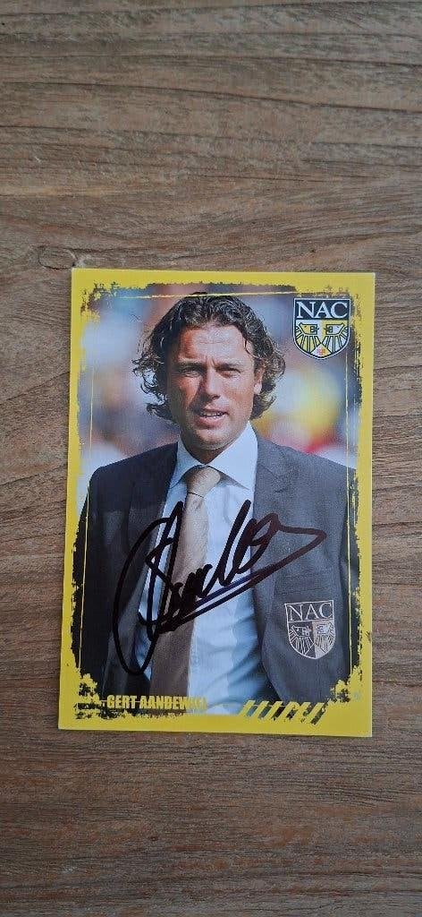 Spelerskaart met handtekening; Gert Aandewiel # NAC Breda, Ophalen of Verzenden, Nieuw, NAC Breda, Spelerskaart