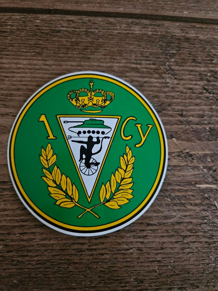 Militaire Tank sticker, Ophalen of Verzenden, Landmacht, Nederland, Embleem of Badge