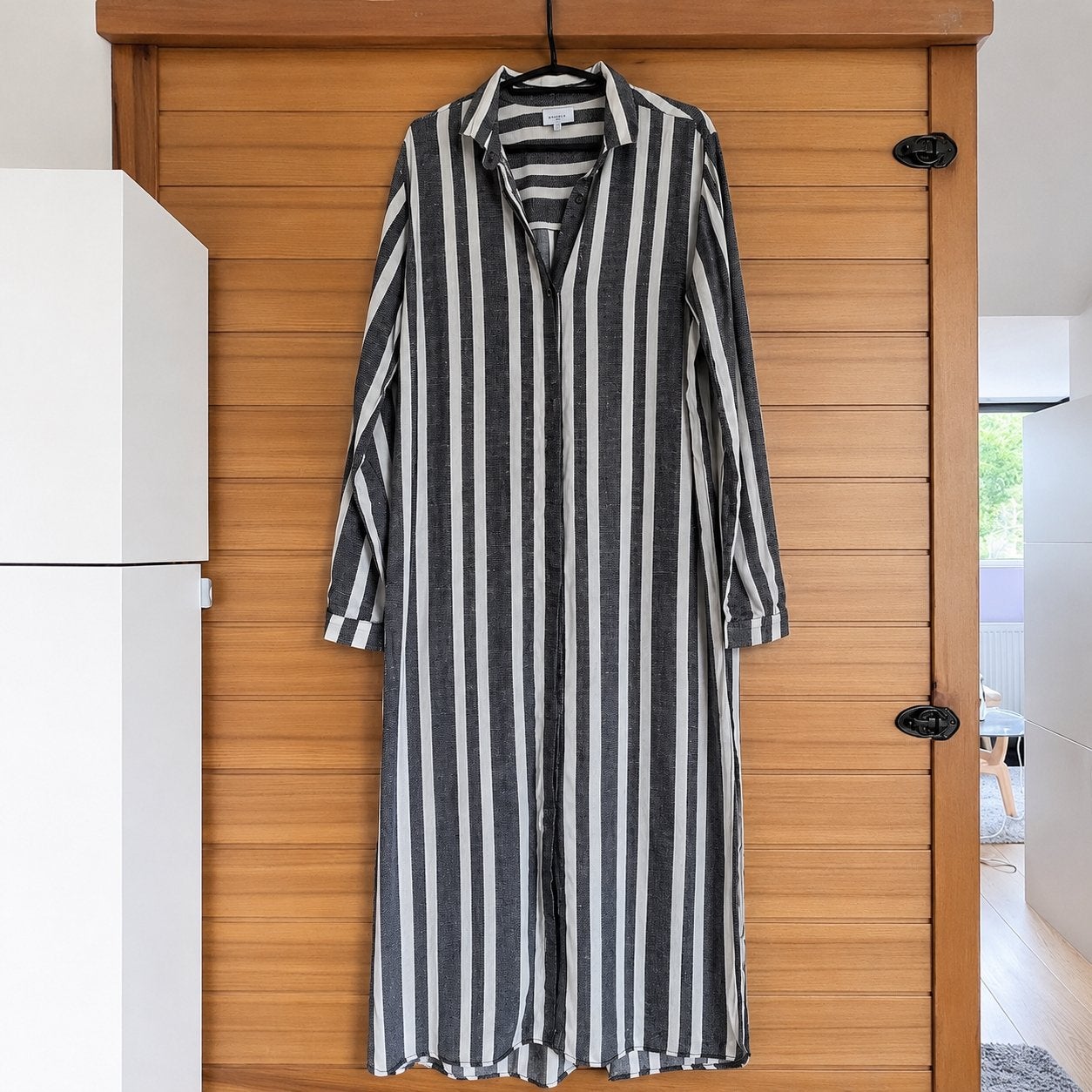 Lange jurk Dante6 maat 3 (M), Kleding | Dames, Jurken, Zo goed als nieuw, Maat 38/40 (M), Zwart, Onder de knie, Ophalen of Verzenden
