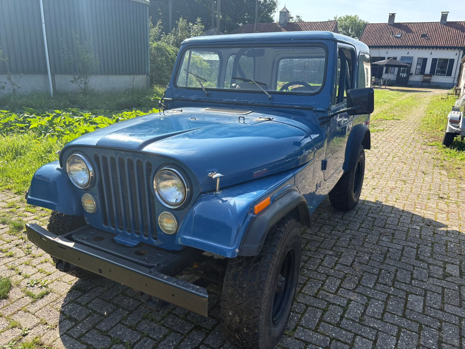 Jeep cj7 v8 304 3 bak 1979 met werk, 5000 cc, 8 cilinders, Blauw, Bedrijf