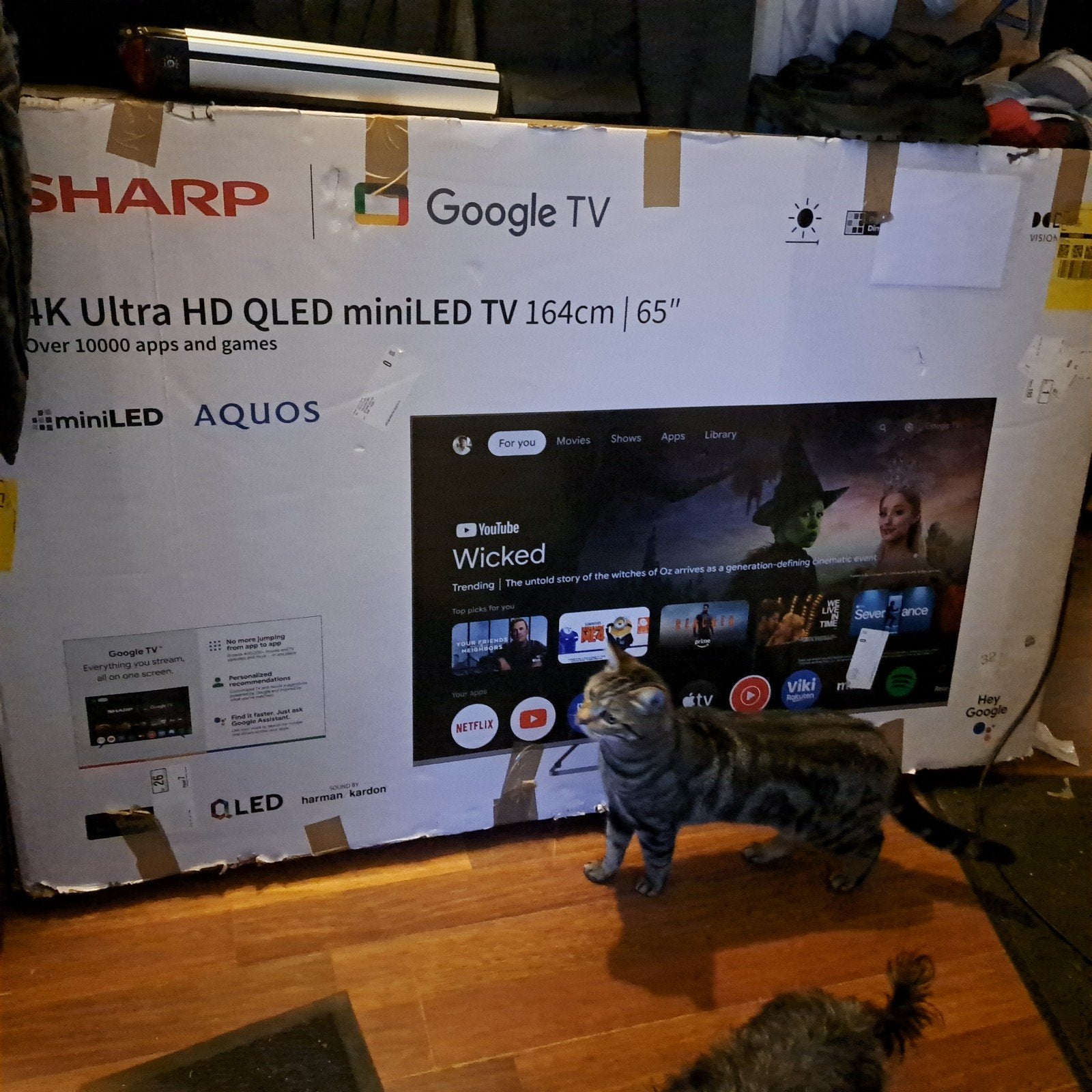 Nieuwe Sharp 65 inch 4K QLED miniLED Google TV, QLED, Nieuw, Ophalen of Verzenden, 100 cm of meer