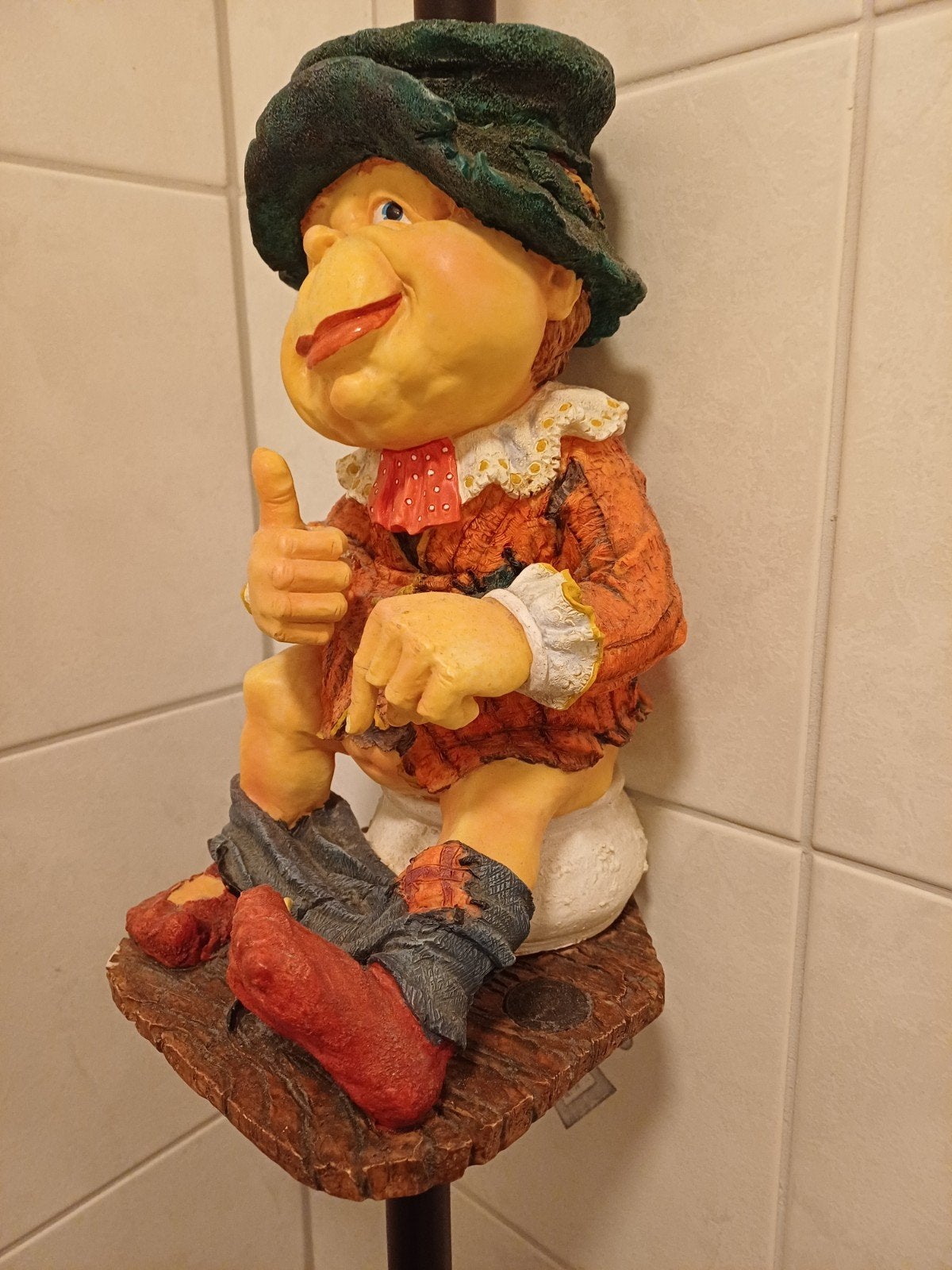 Efteling Laaf wc rol houder voor aan de wand, Gebruikt, Meerkleurig, Overige stijlen, Kunststof
