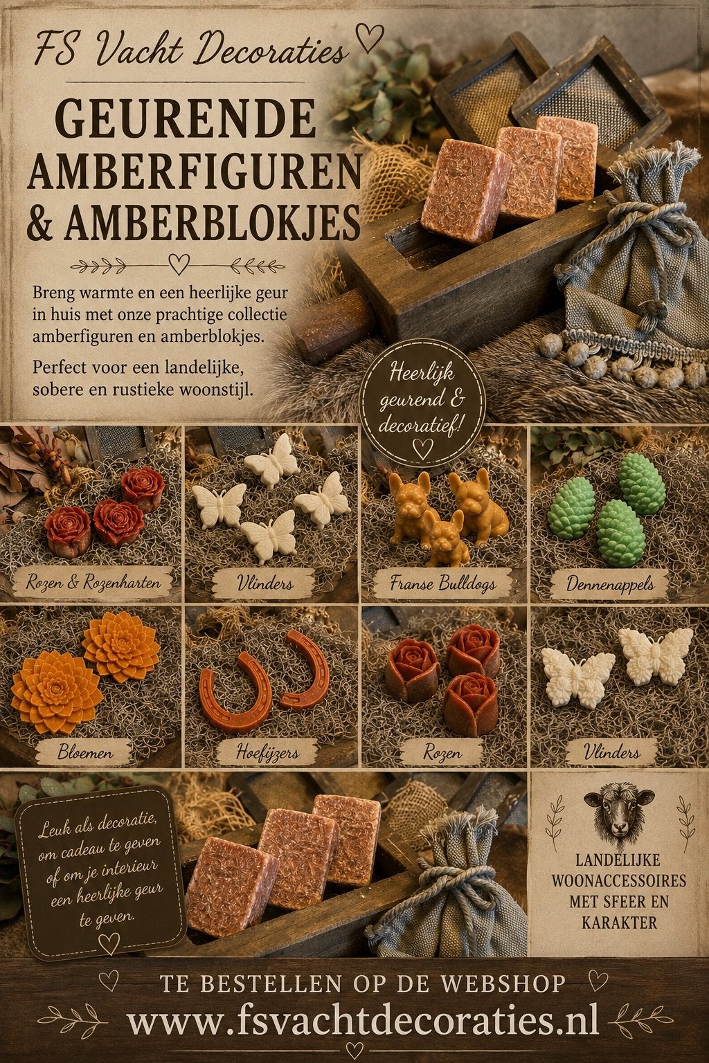 Amberblokjes en amberfiguren, Ophalen of Verzenden, Nieuw, Overige materialen, Geurverspreider